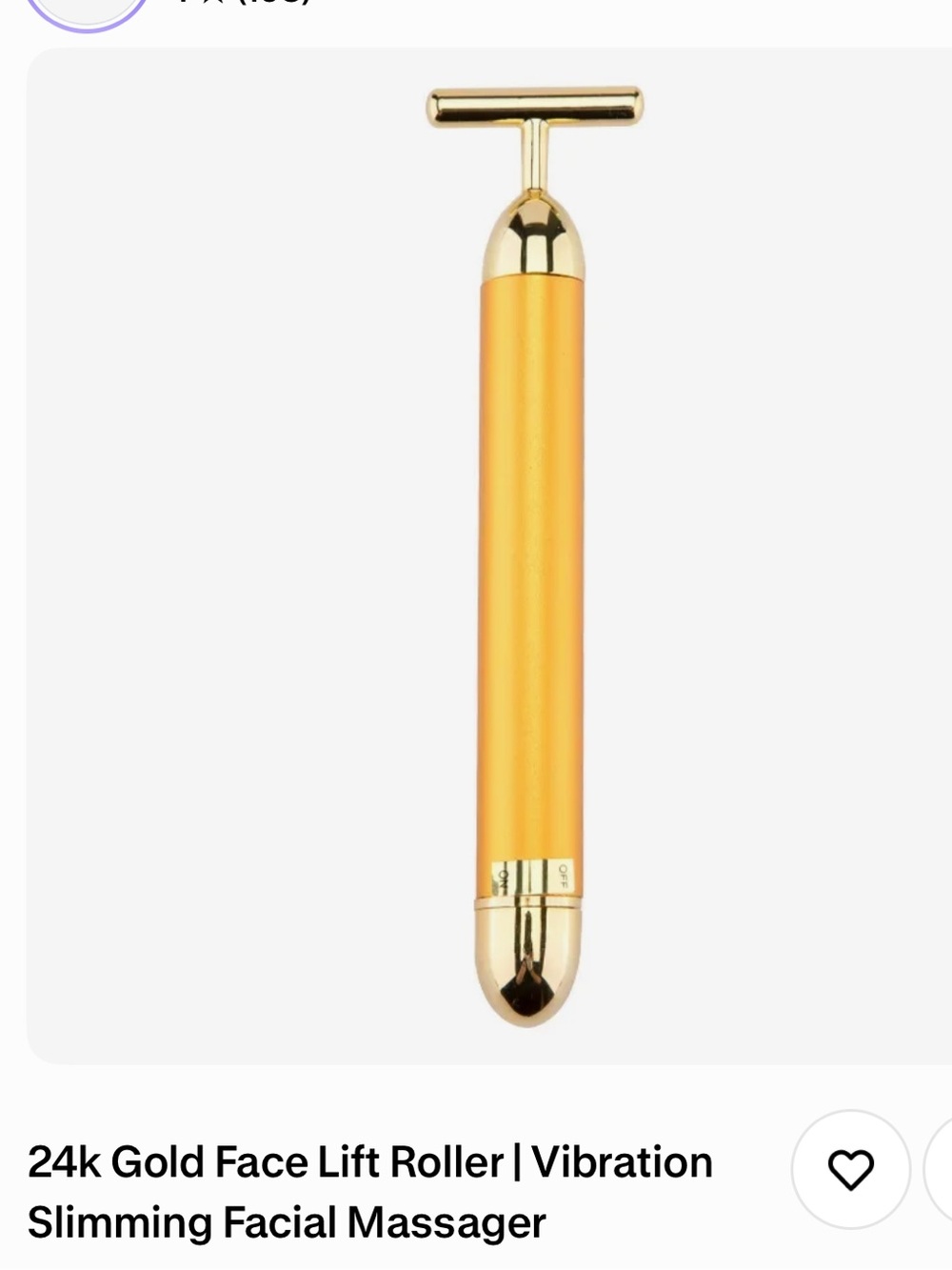 24k Gold Face Lift Roller | Vibration
Slimming Facial Massager skincare facial